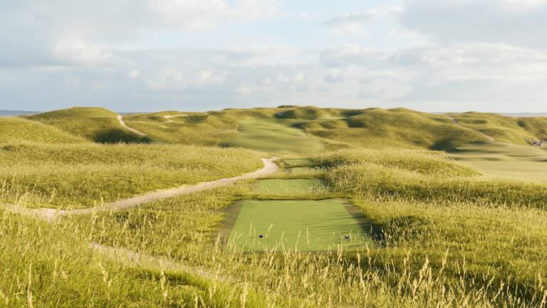 Ballybunion Cashen Course 3D Rendering of the proposed 7th Hole