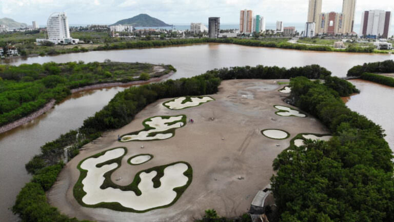 Construction work on Par3 course