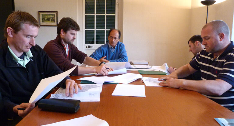 Students with Manuel Leal da Costa (centre)