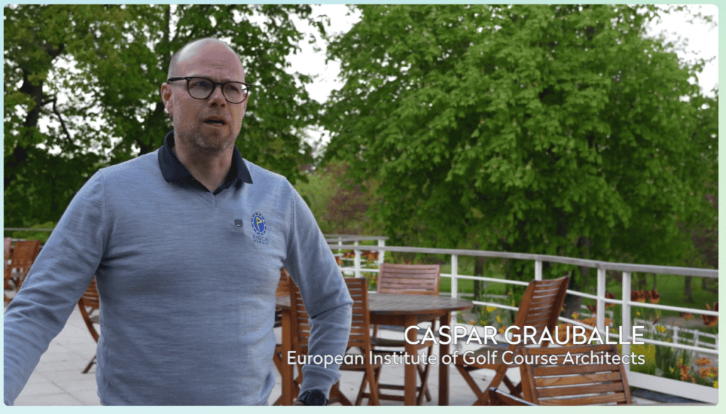 EIGCA President, Caspar Grauballe, at the R&A's Biodiversity Seminar.