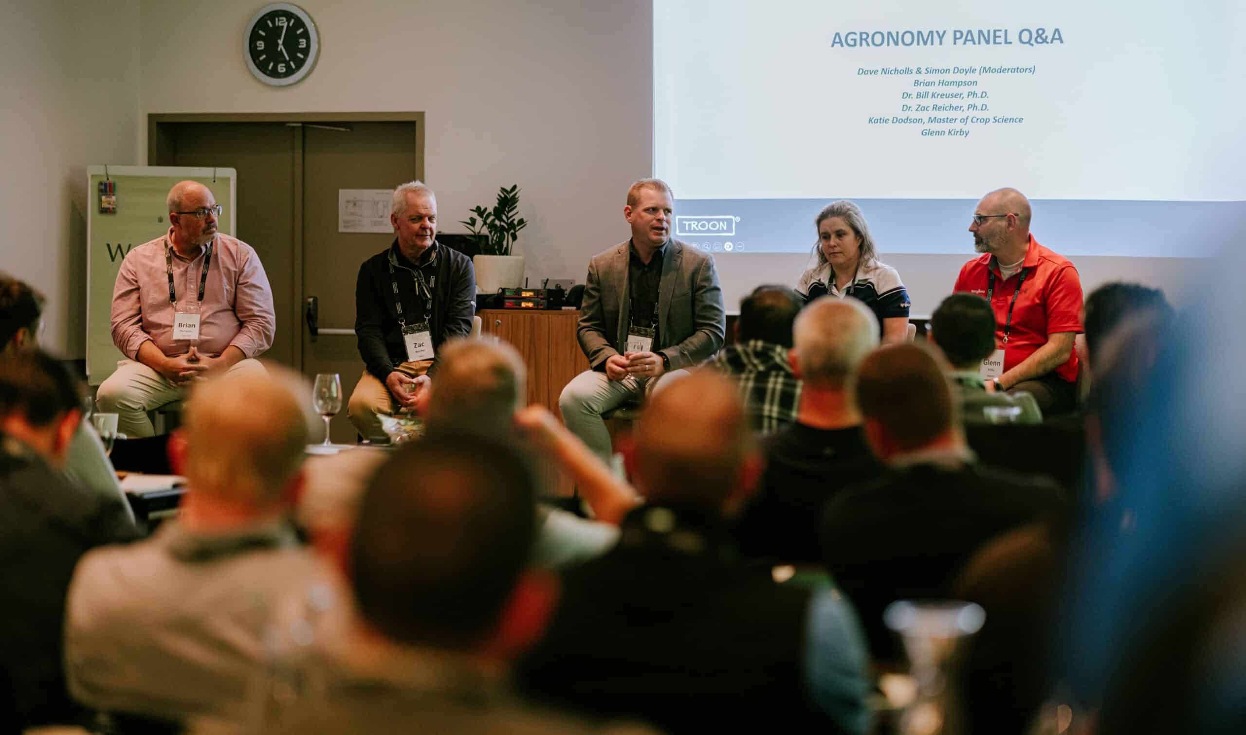 Panel Discussion on Day 1 of Troon Int Agronomy Conference