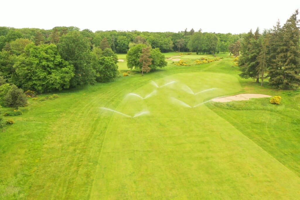 Rain Bird irrigation at Golf de Saint Germain. Copyright: Golf de Saint Germain