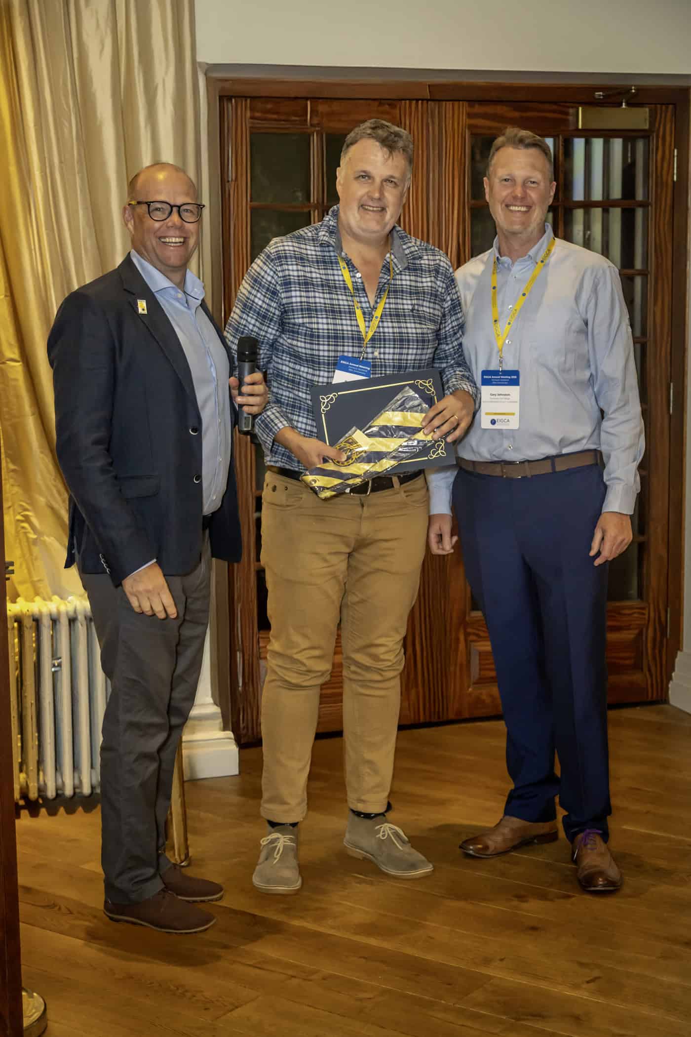 Paul Jansen presented with EIGCA Member certificate - May 2025