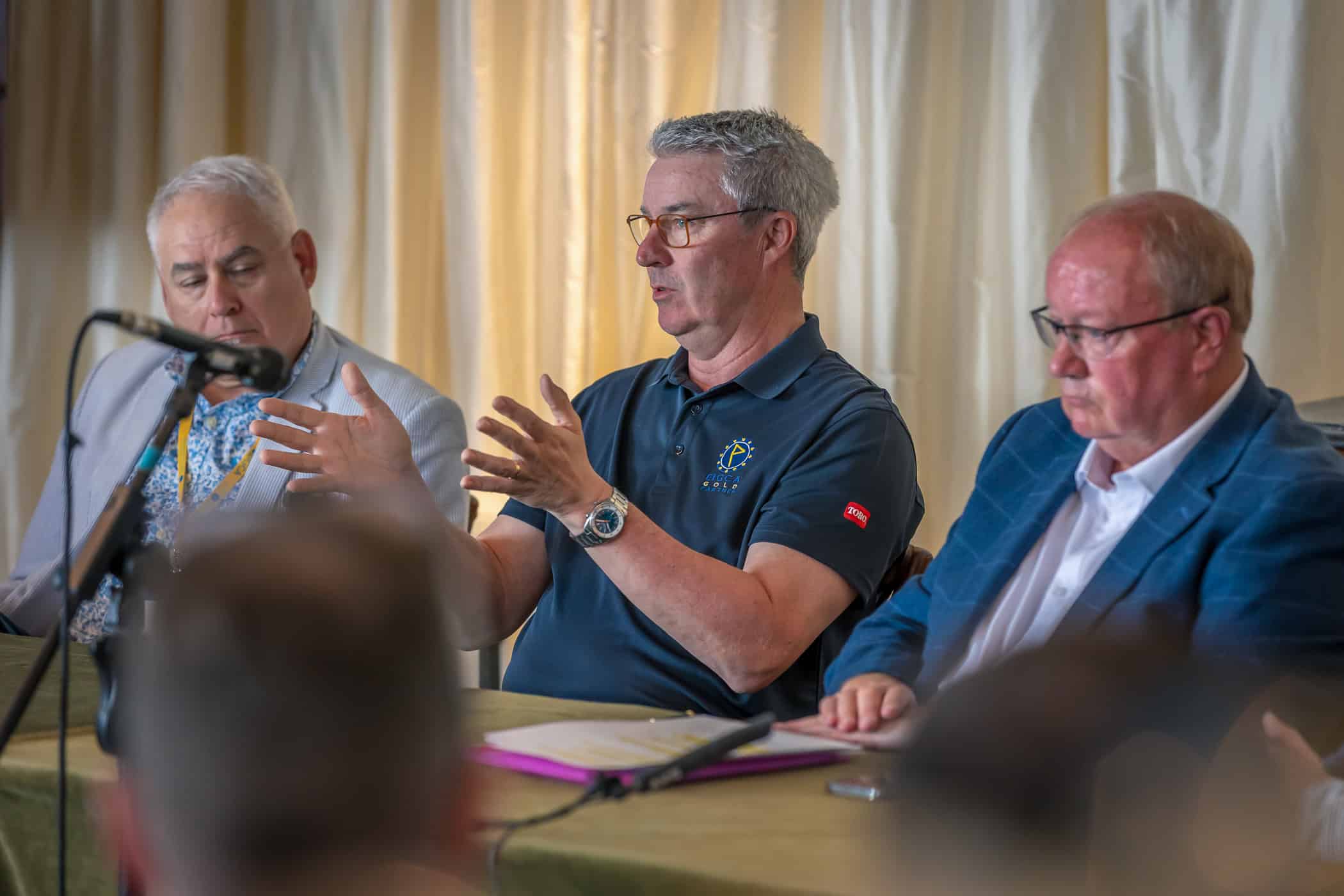 Panel session at the EIGCA Conference. Andy Brown of Toro (centre). May 2025