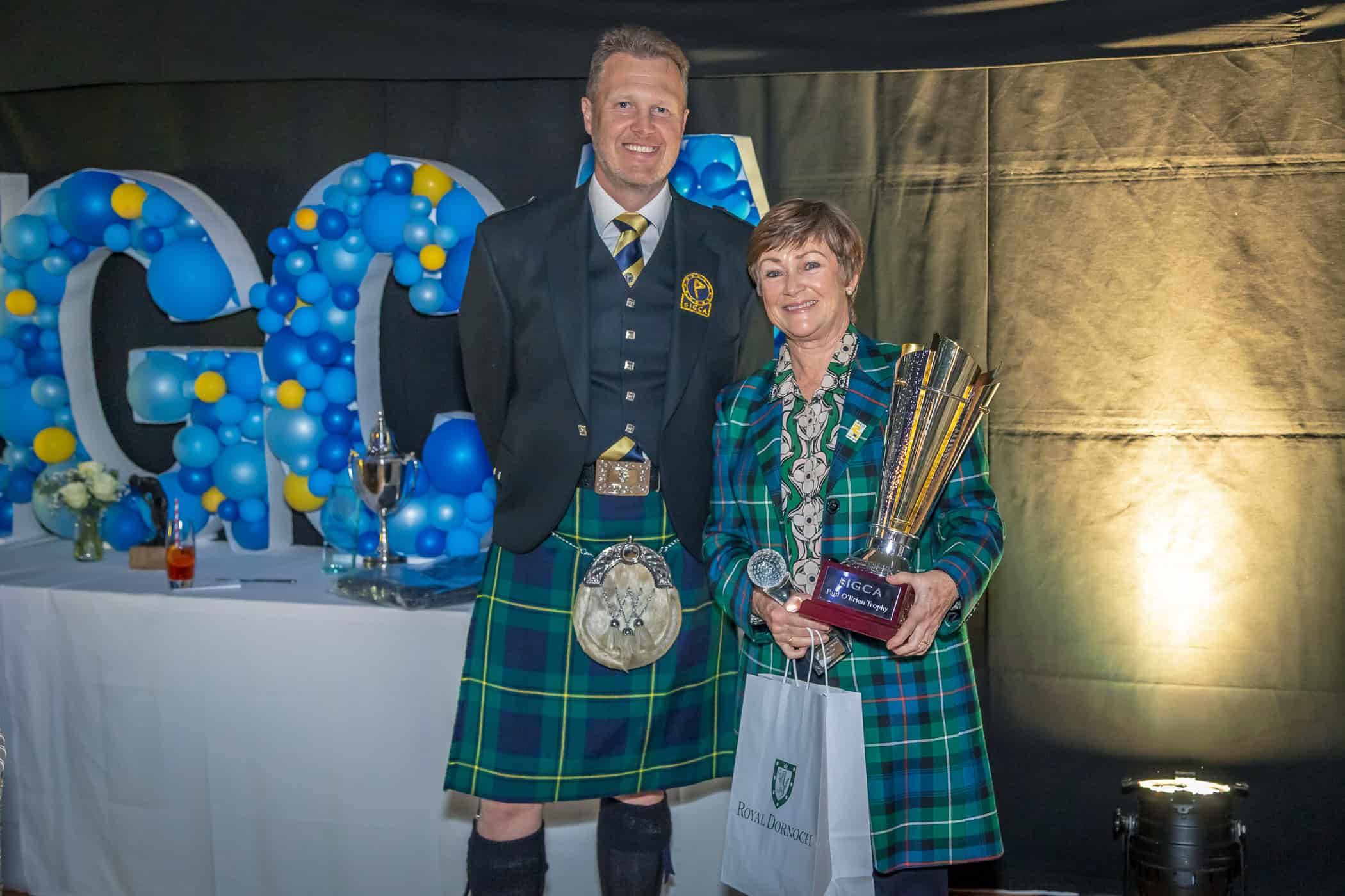 Lyne Morrison SAGCA, winner of the Paul O'Brien Trophy 2025 (right)
