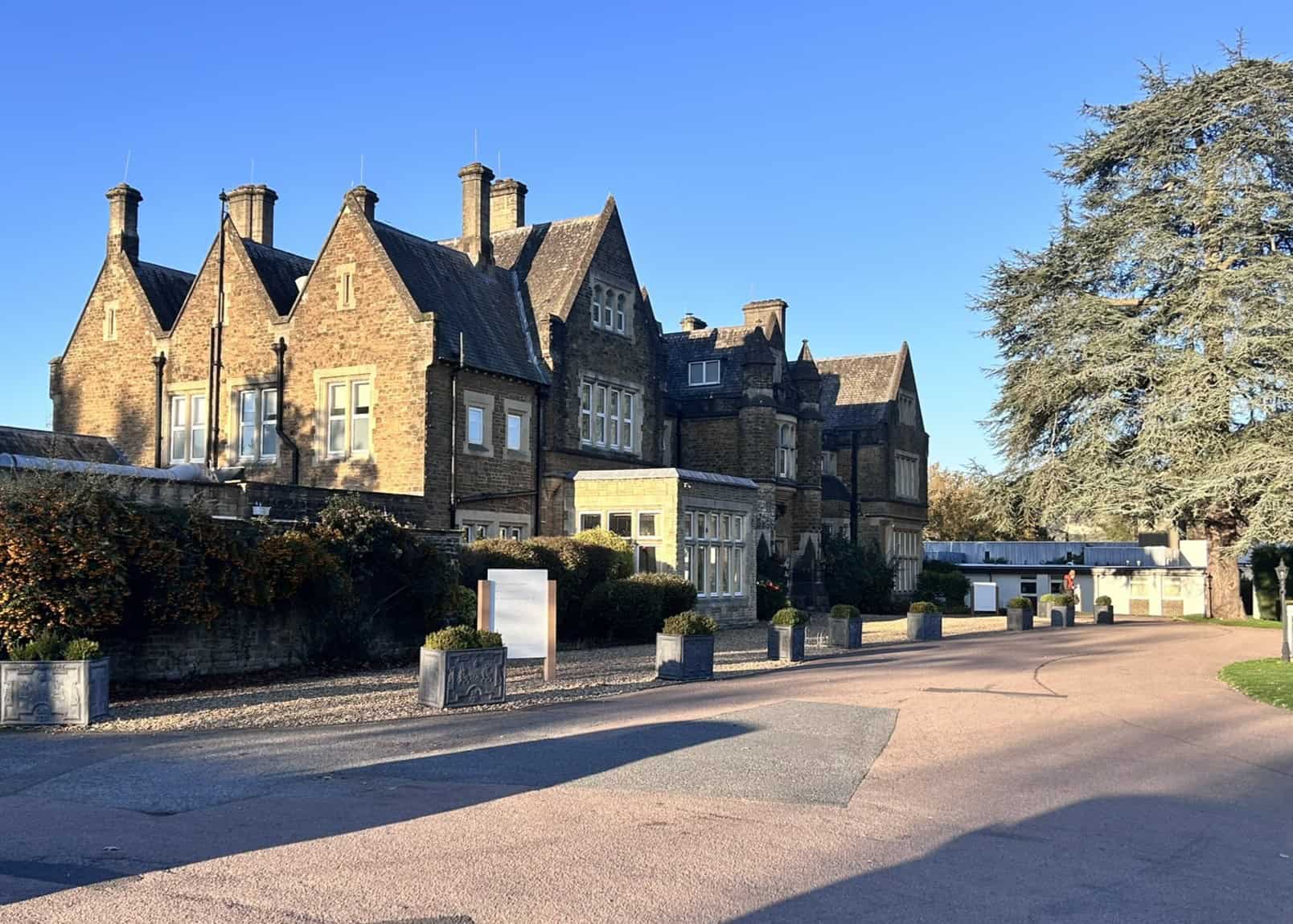 Hartsfield Manor, Surrey, England on a cold November morning