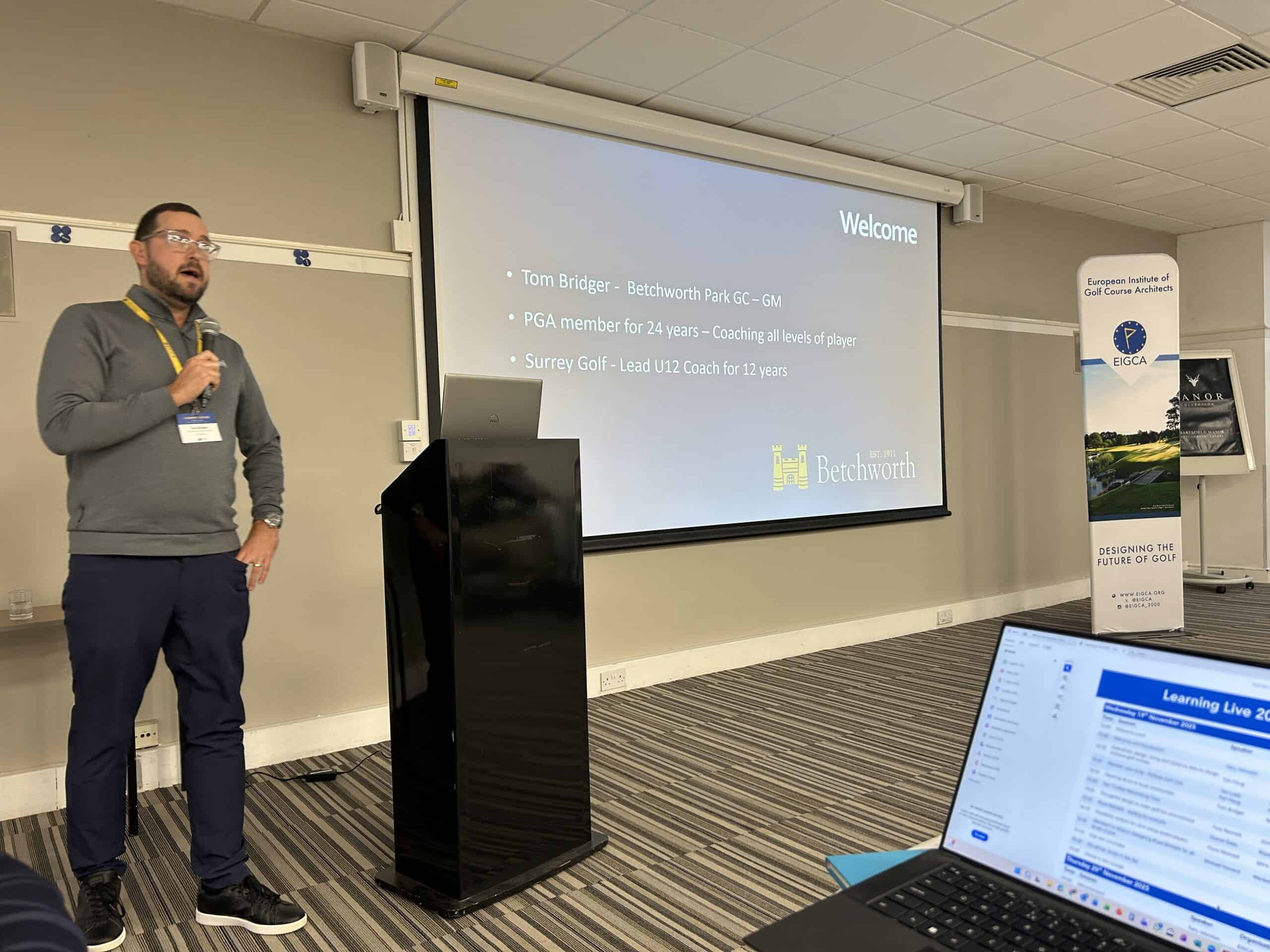 Learning Live 2025 – Tom Bridger, Betchworth Park Golf Club